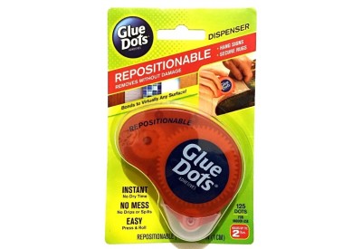 Glue Dots Repositionable Dispenser (125 dots)